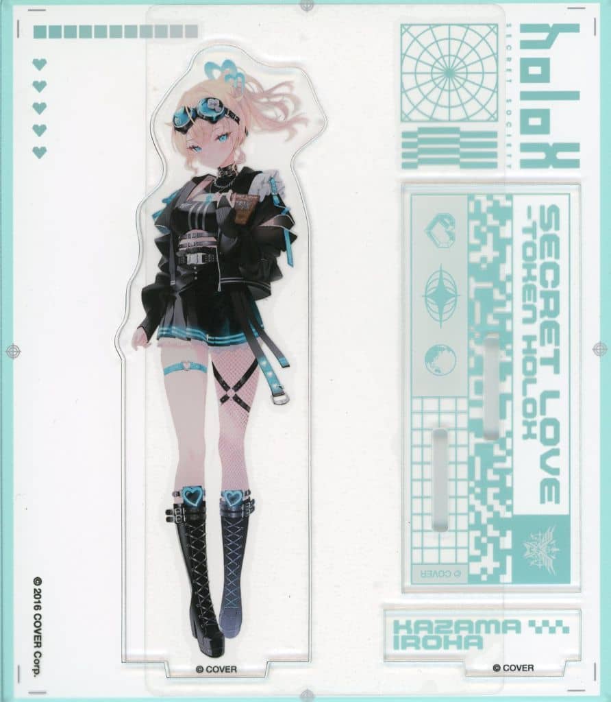Kazama Iroha VTuber Hololive Acrylic Stand Secret Love-Token Holox Acrylic Stands [USED]