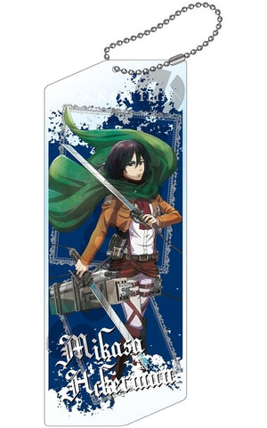 Mikasa Ackerman Attack on Titan Be Determined Acrylic Key Chain Big Key Chain [USED]