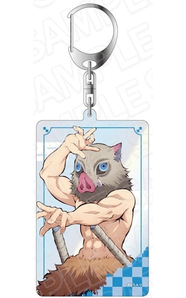 Inosuke Hashibira Standing Picture Ver. Demon Slayer: Kimetsu no Yaiba Aurora Acrylic Key Chain Key Chain [USED]