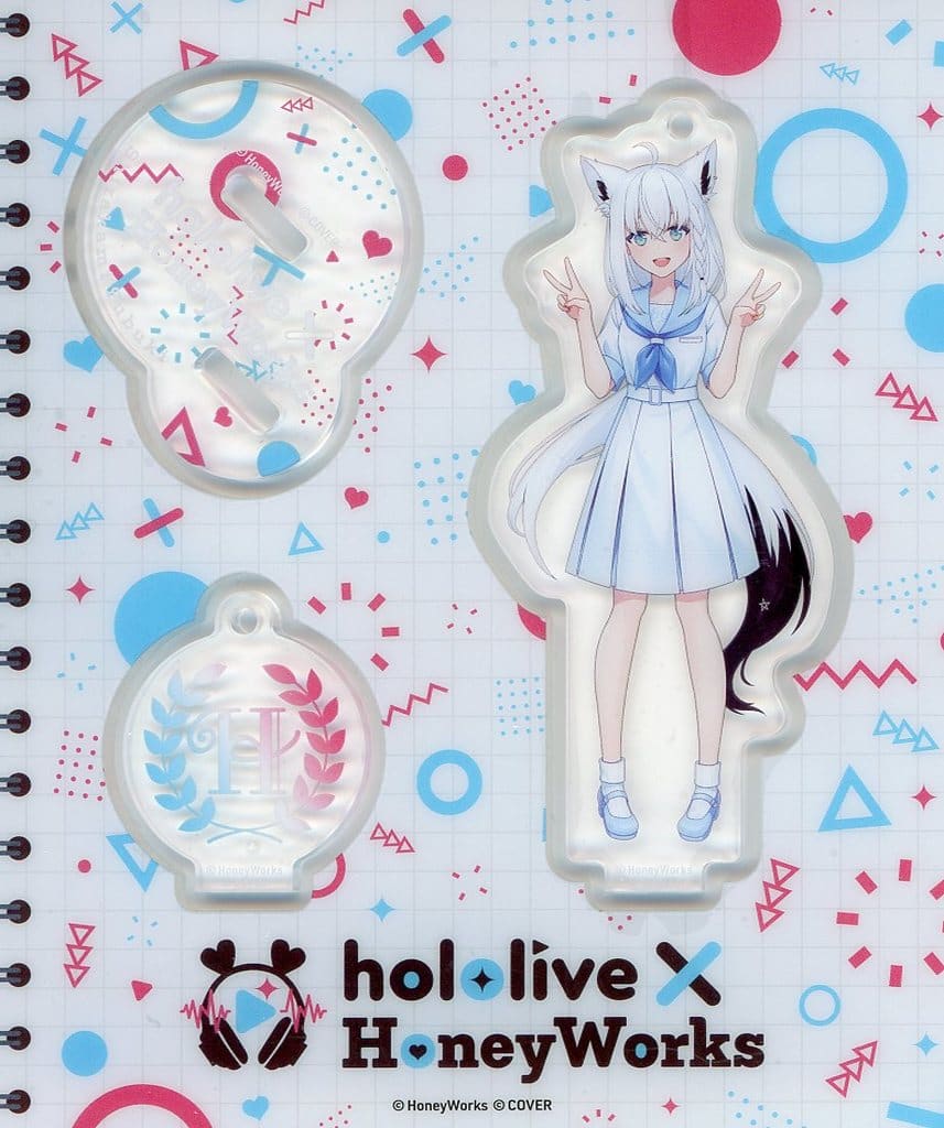 Shirakami Fubuki VTuber Hololive x Honeyworks Holohaneygaoka High School Acrylic Stand Acrylic Stands [USED]