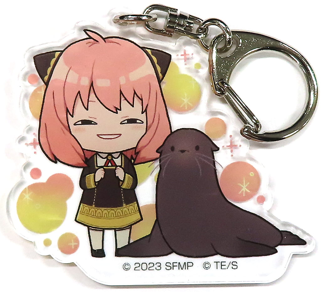 Anya Forger Sea ​​Lion Spy x Family Code: White Acrylic Key Chain Sunshine Aquarium Limited Key Chain [USED]