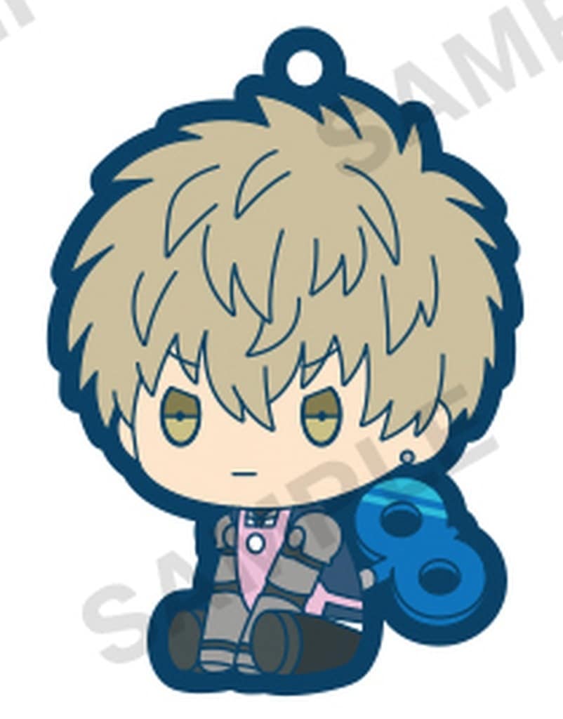 Genos B One Punch Man Petatto Nejimaki Rubber Strap Key Chain [USED]