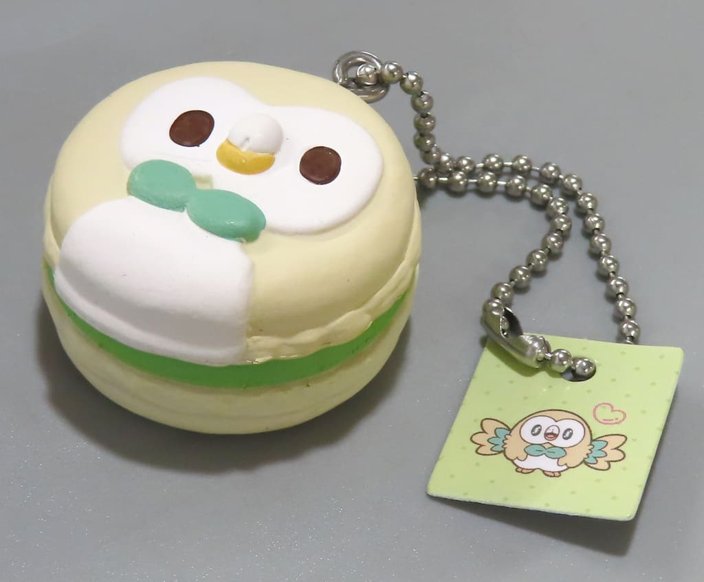 Rowlet Pokemon Poke Peace Sweets Mascot Part1 Key Chain [USED]