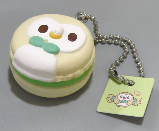 Rowlet Pokemon Poke Peace Sweets Mascot Part1 Key Chain [USED]