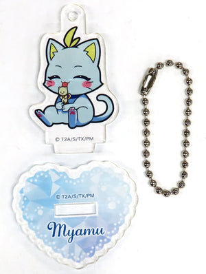 Myam Cat Waccha PriMagi! Trading Acrylic Stand Key Chain Pop Up Shop Limited Key Chain [USED]