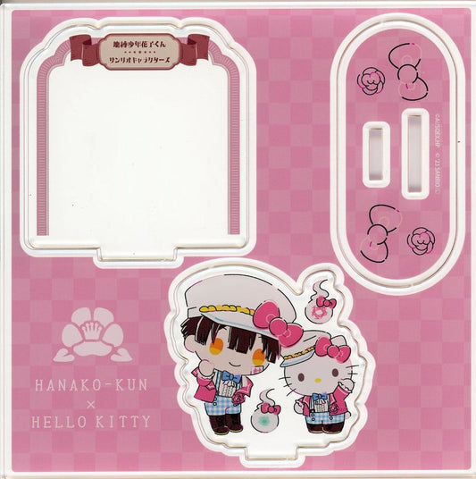 Hanako-kun Hello Kitty Toilet-Bound Hanako-kun x Sanrio Characters Acrylic Figure Plate POP UP SHOP in CORNER at TSUTAYA Limited Acrylic Stands [USED]