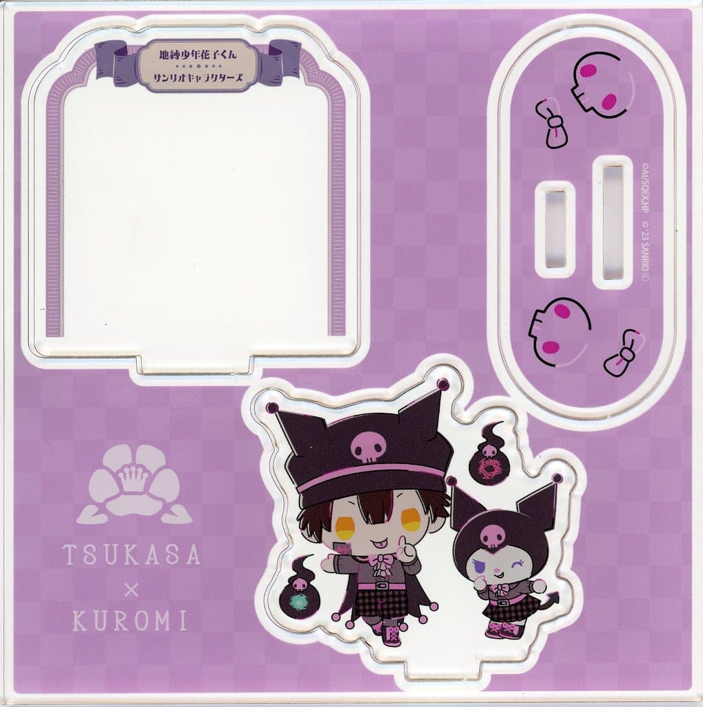Tsukasa X Kuromi Toilet-Bound Hanako-kun x Sanrio Characters Acrylic Figure Plate POP UP SHOP in CORNER at TSUTAYA Limited Acrylic Stands [USED]