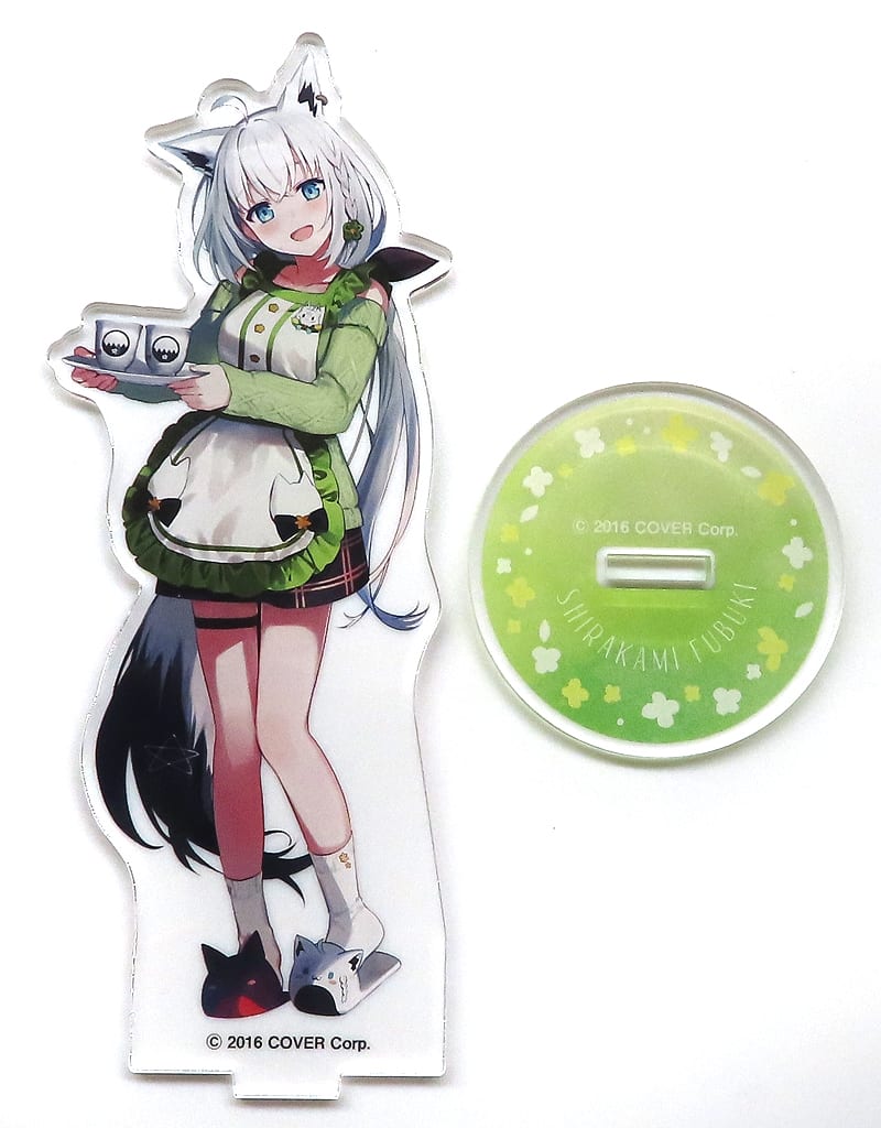 Shirakami Fubuki VTuber Hololive Newly Drawn Acrylic Stand Kyoto Rikyuen Vol.2 Exclusive Included in New Shirakami Fubuki Special Set Acrylic Stands [USED]