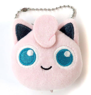 Jigglypuff Pokemon Face Plush Toy with Ball Chain Vol.3 Mascot [USED]