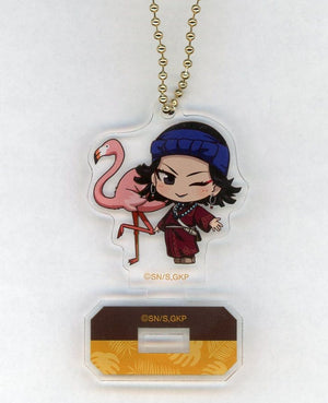 Inkarmat Golden Kamuy Chibi Chara Trading Interacting with Animals Ver. Acrylic Stand Key Chain Ver.B Tobu Zoological Park Limited Key Chain [USED]