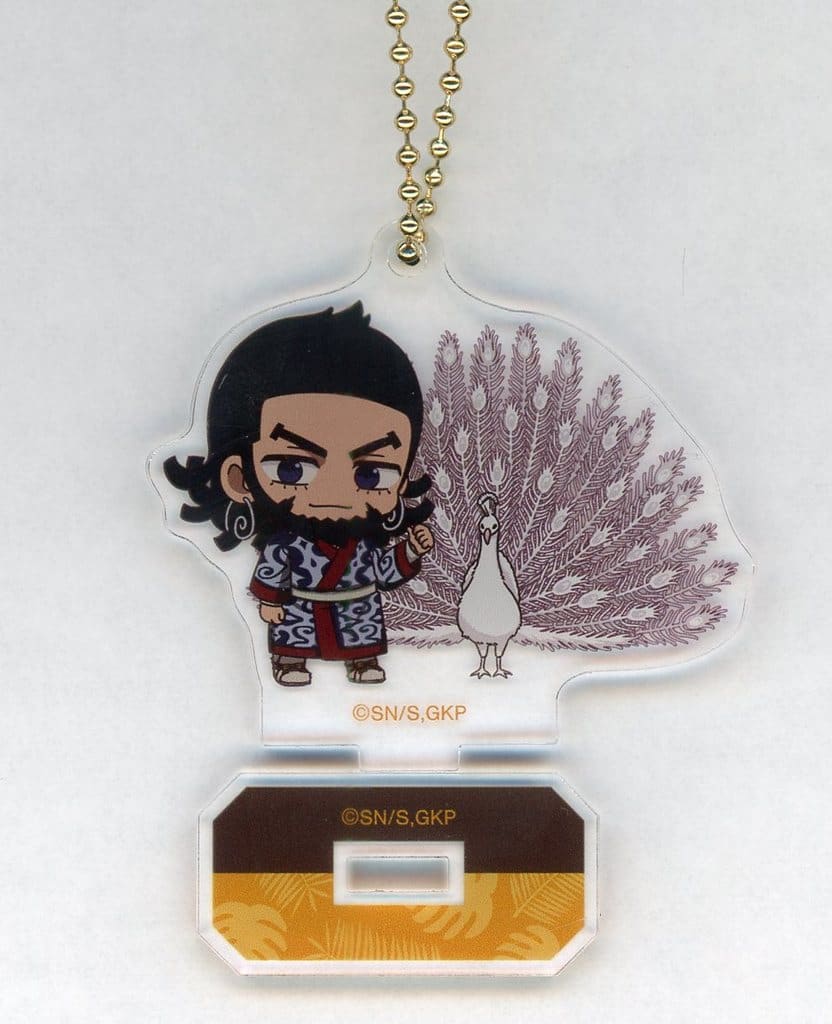 Kiroranke Golden Kamuy Chibi Chara Trading Interacting with Animals Ver. Acrylic Stand Key Chain Ver.B Tobu Zoological Park Limited Key Chain [USED]