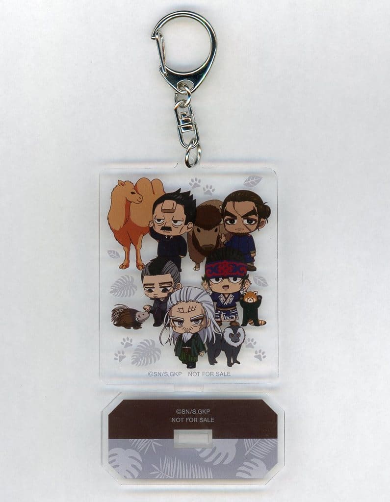 Hijikata Clan Golden Kamuy Chibi Chara Trading Interacting with Animals Ver. Acrylic Stand Key Chain Ver.A&B Tobu Zoo Amnibus Arma Bianca Limited 1Box Purchase Bonus Key Chain [USED]