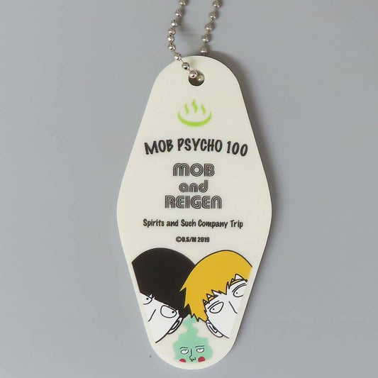 Shigeo Kageyama, etc. Mob Psycho 100 Motel Key Chain Blu-ray/DVD 1st Spirit Consultation Center Comfort Trip A Healing Journey To Satisfy Your Heart Initial Specification Edition Enclosed Bonus Key Chain [USED]