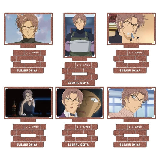 Subaru Okiya, etc. Detective Conan Metallic Mini Acrylic Stand Scene Trading Ver. Subaru Okiya Collection Vol.3 All 6 Types Set Acrylic Stand [USED]