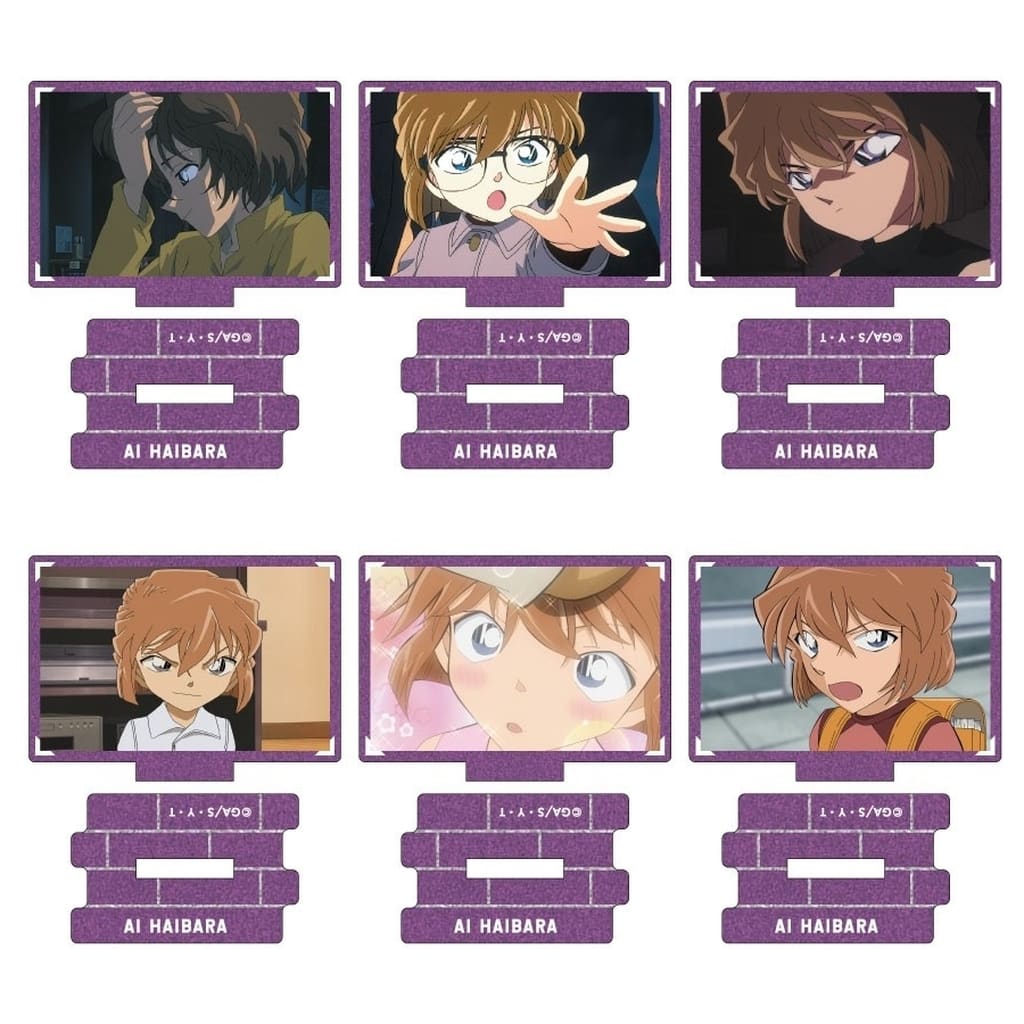 Ai Haibara, etc. Detective Conan Metallic Mini Acrylic Stand Scene Trading Ver. Ai Haibara Collection Vol.3 All 6 Types Set Acrylic Stand [USED]