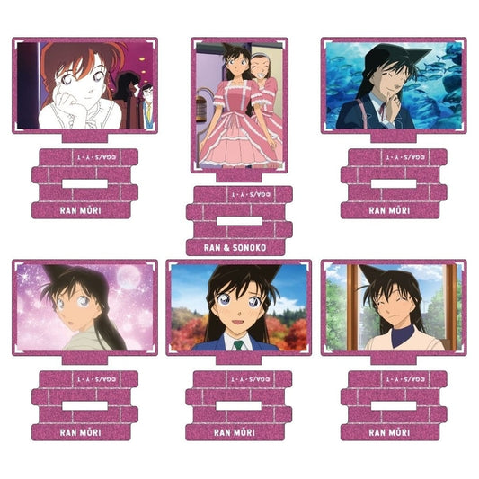 Mori Ran, etc. Detective Conan Metallic Mini Acrylic Stand Scene Trading Ver. Ran Mori Collection Vol.3 All 6 Types Set Acrylic Stand [USED]