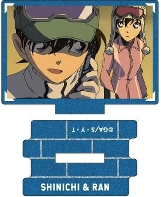 Shinichi Kudo Mori Ran A Detective Conan Metallic Mini Acrylic Stand Scene Trading Ver. Shinichi Kudo Collection Vol.3 Acrylic Stand [USED]