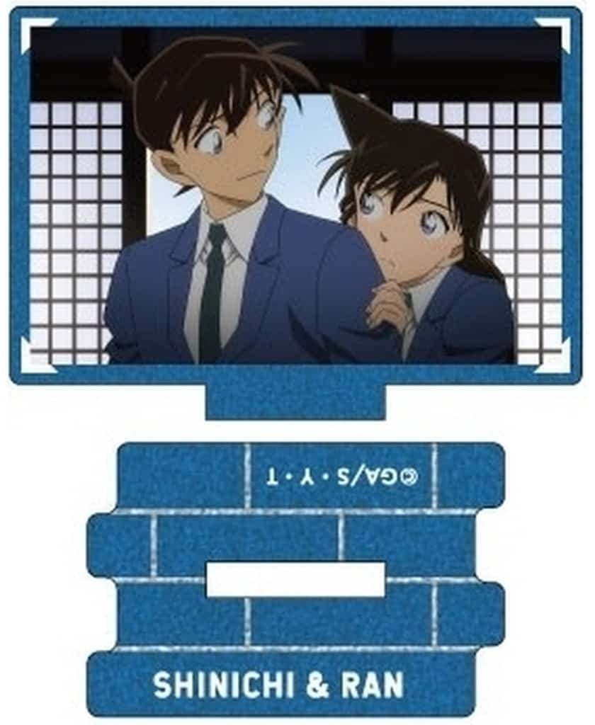 Shinichi Kudo Mori Ran B Detective Conan Metallic Mini Acrylic Stand Scene Trading Ver. Shinichi Kudo Collection Vol.3 Acrylic Stand [USED]