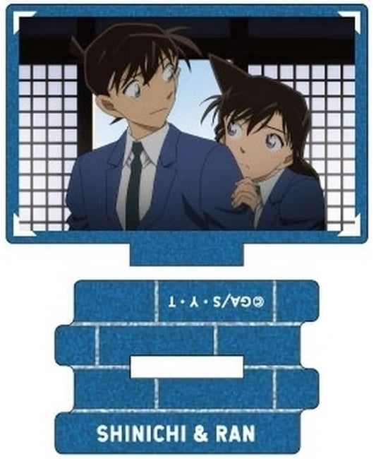 Shinichi Kudo Mori Ran B Detective Conan Metallic Mini Acrylic Stand Scene Trading Ver. Shinichi Kudo Collection Vol.3 Acrylic Stand [USED]