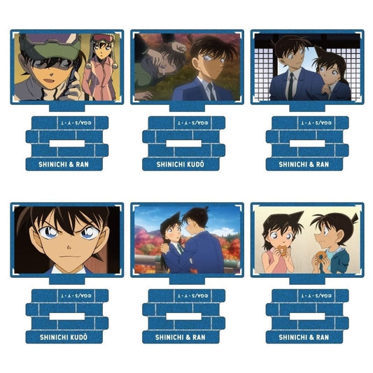 Shinichi Kudo, etc. Detective Conan Metallic Mini Acrylic Stand Scene Trading Ver. Shinichi Kudo Collection Vol.3 All 6 Types Set Acrylic Stand [USED]