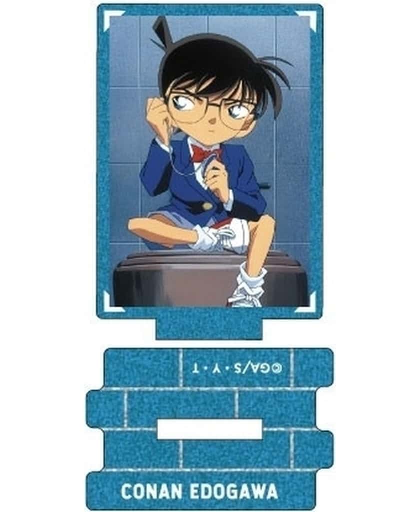 Conan Edogawa A Detective Conan Metallic Mini Acrylic Stand Scene Trading Ver. Edogawa Conan Collection Vol.3 Acrylic Stand [USED]