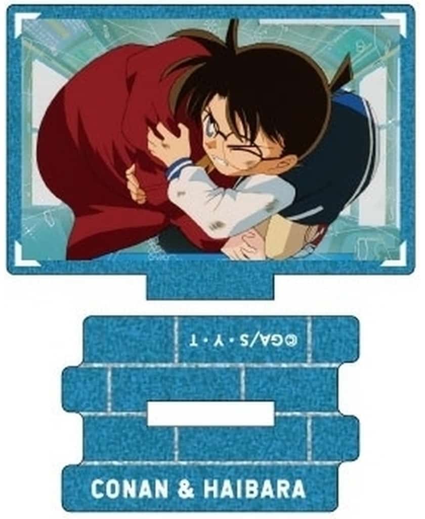 Conan Edogawa Ai Haibara Detective Conan Metallic Mini Acrylic Stand Scene Trading Ver. Edogawa Conan Collection Vol.3 Acrylic Stand [USED]