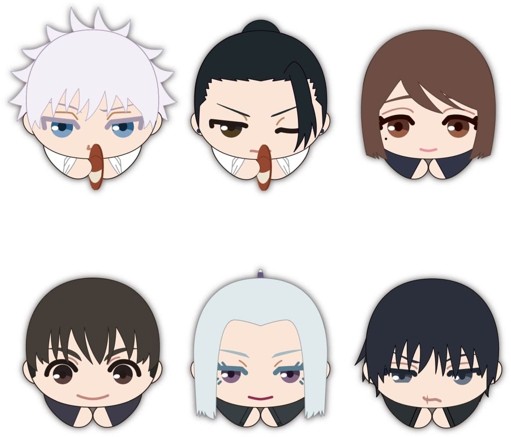 Satoru Gojo, etc. Sweat Ver. Jujutsu Kaisen Season 2 Hagu Chara Collection 06 All 6 Types Set Mascot [USED]