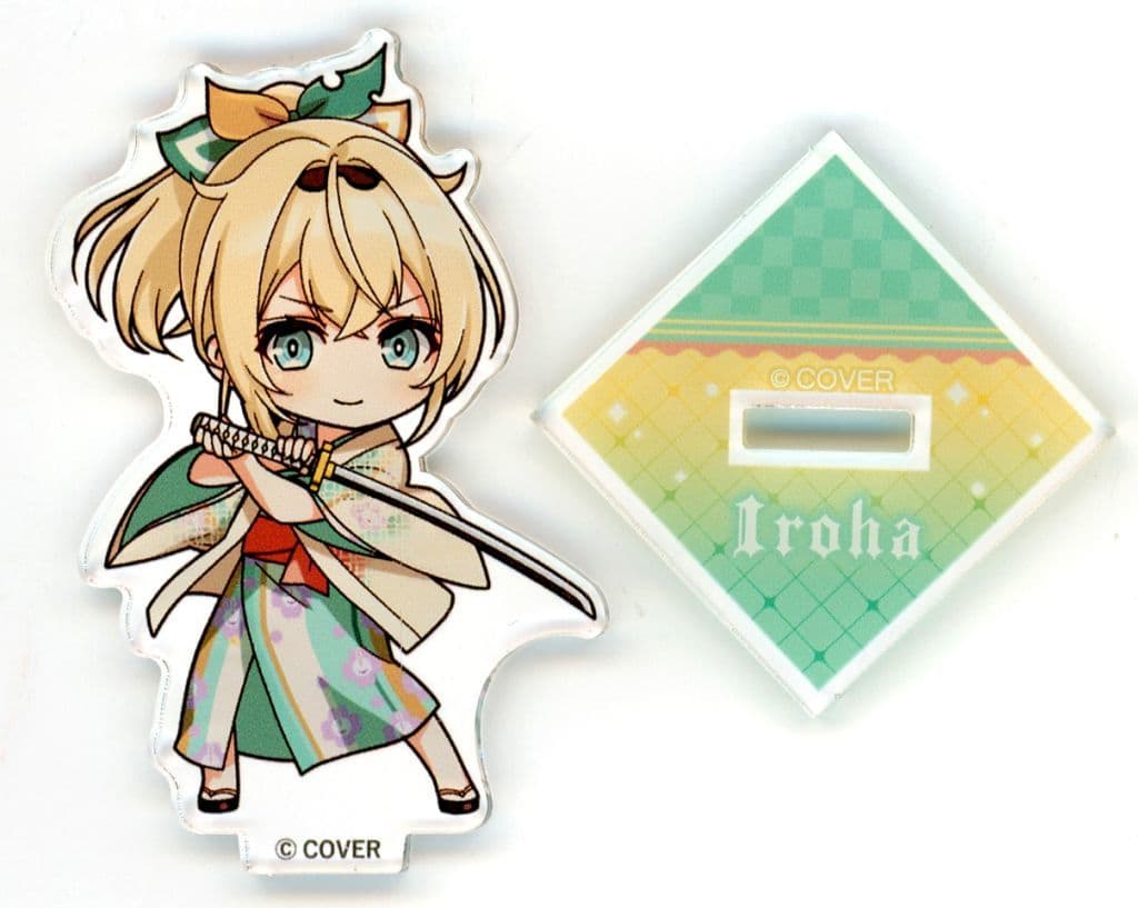 Kazama Iroha VTuber Hololive Trading Acrylic Keychain Mini Character Ver. Gokurakuyu Raku SPA Collaboration Vol.4 Fulolife Exclusive Acrylic Stands [USED]