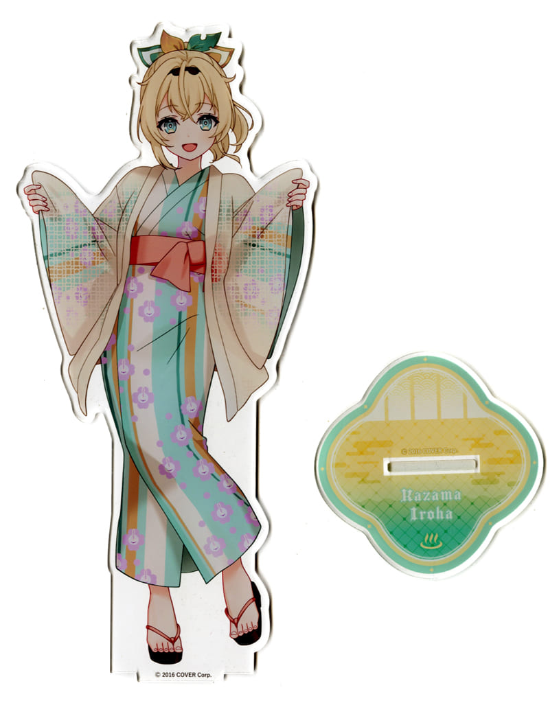 Kazama Iroha VTuber Hololive Deka Acrylic Stand Yukata Ver. Gokurakuyu RAKU SPA Collaboration Vol.4 Fulolife Gokurakuyu Online Shop Exclusive Acrylic Stands [USED]