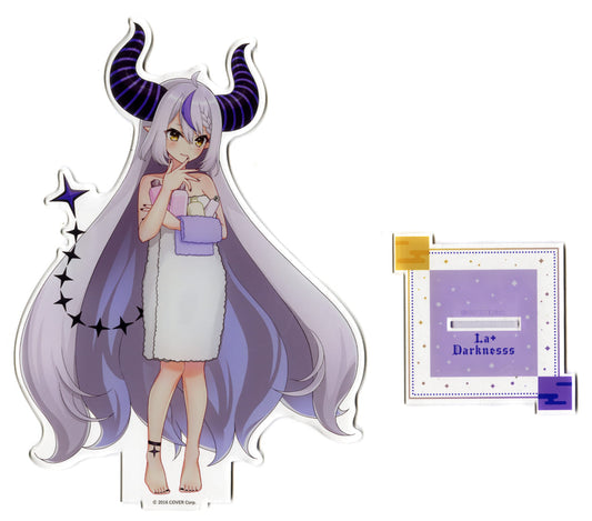La+ Darknesss VTuber Hololive Deka Acrylic Stand Post-Bath Version Gokurakuyu RAKU SPA Collaboration Vol.4 Fulolife Gokurakuyu Online Shop Exclusive Acrylic Stands [USED]
