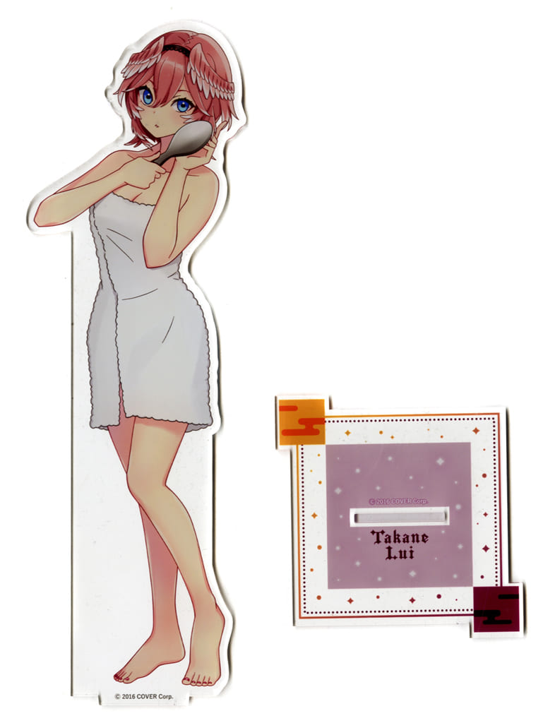 Takane Lui VTuber Hololive Deka Acrylic Stand Post-Bath Version Gokurakuyu RAKU SPA Collaboration Vol.4 Fulolife Gokurakuyu Online Shop Exclusive Acrylic Stands [USED]