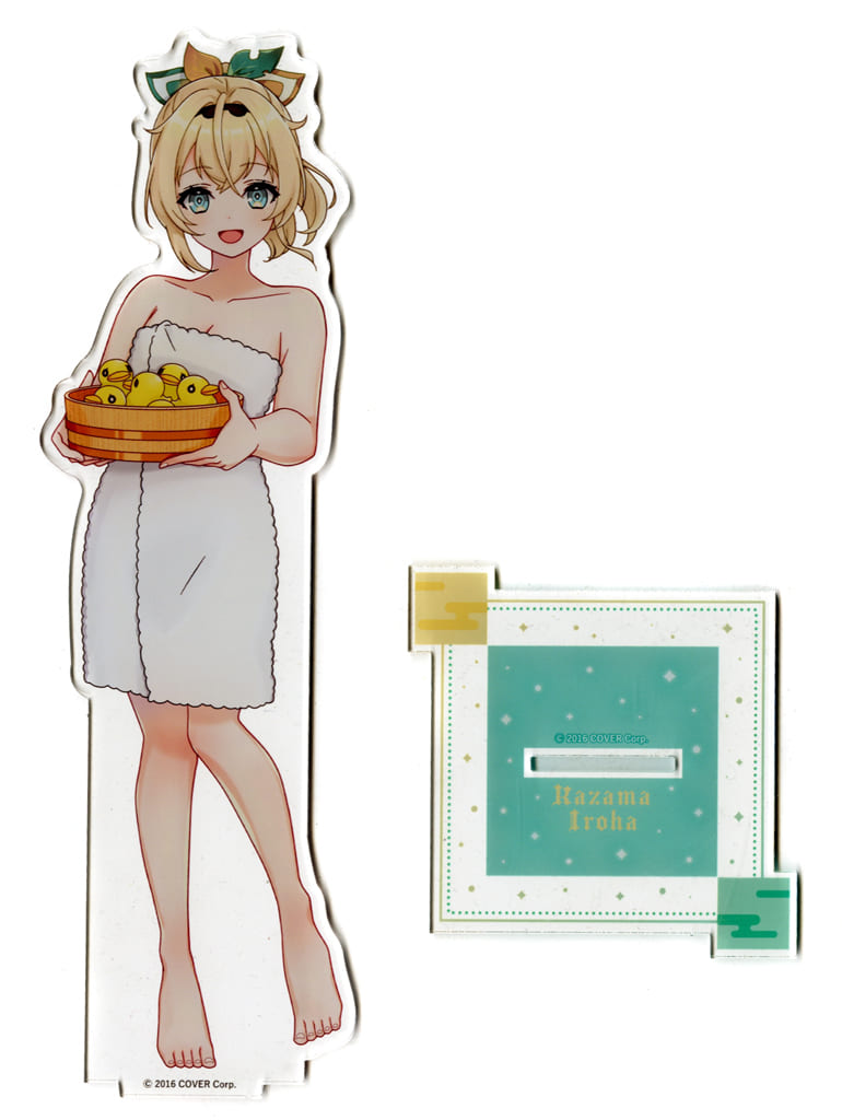 Kazama Iroha VTuber Hololive Deka Acrylic Stand Post-Bath Version Gokurakuyu RAKU SPA Collaboration Vol.4 Fulolife Gokurakuyu Online Shop Exclusive Acrylic Stands [USED]