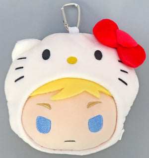 Erwin Smith Hello Kitty Attack on Titan X Sanrio Characters Face Pouch Key Chain [USED]