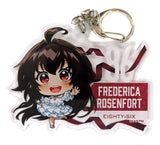 Frederica Rosenford 86 Name Key Chain Pop Up Shop Black-White in Yurakucho Marui Limited Key Chain [USED]