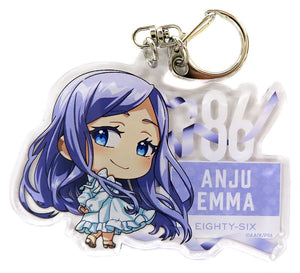 Anju Emma 86 Name Key Chain Pop Up Shop Black-White in Yurakucho Marui Limited Key Chain [USED]