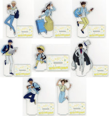 Toru Amuro, etc. Detective Conan Sega Lucky Kuji Good Day! Good Travel! Acrylic Stand Prize F All 8 Types Set Acrylic Stand [USED]