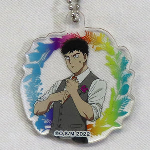 Katsuya Serizawa Mob Psycho 100 III Webkuji The Flowery Banquet Shucchousho! Acrylic Key Chain Prize E Key Chain [USED]