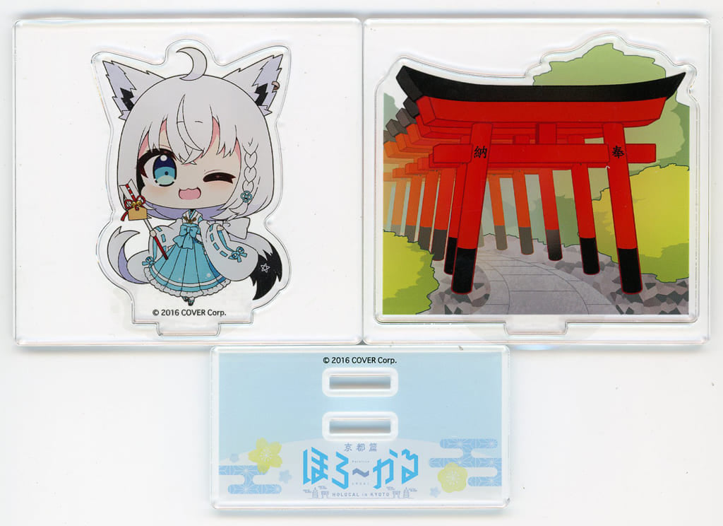 Shirakami Fubuki VTuber Hololive Diorama Acrylic Stand Holocal Kyoto Edition Exclusive Acrylic Stands [USED]