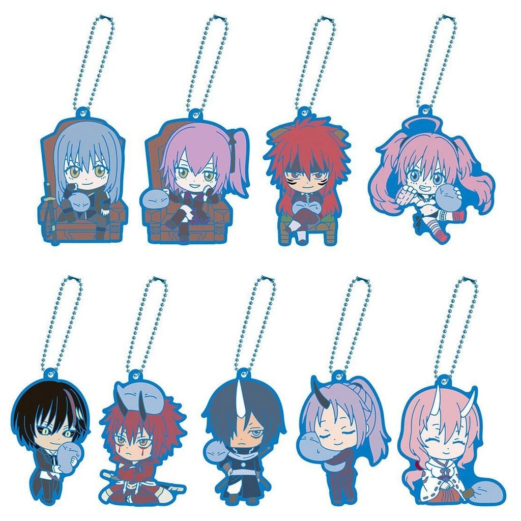 Rimuru Tempest, etc. That Time I Got Reincarnated as a Slime Capsule Rubber Mascot 004 Rimuru-sama to Zutto Issho All 9 Types Set Key Chain [USED]