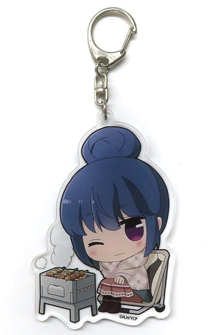 Rin Shima Laid-Back Camp Tehepero Big Acrylic Key Chain Key Chain [USED]