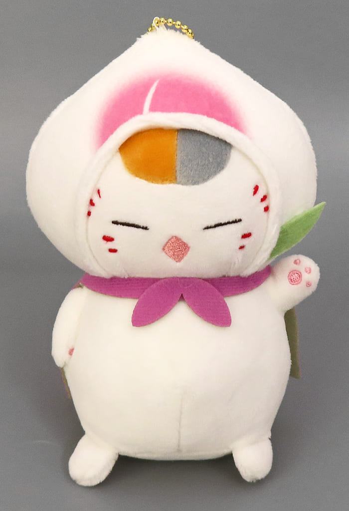 Nyanko-sensei Momoman Natsume's Book of Friends Ichiban Kuji Nyanko-sensei to Yamucha no Jikan Dim Sum Mascot Plush Toy Prize C Mascot [USED]