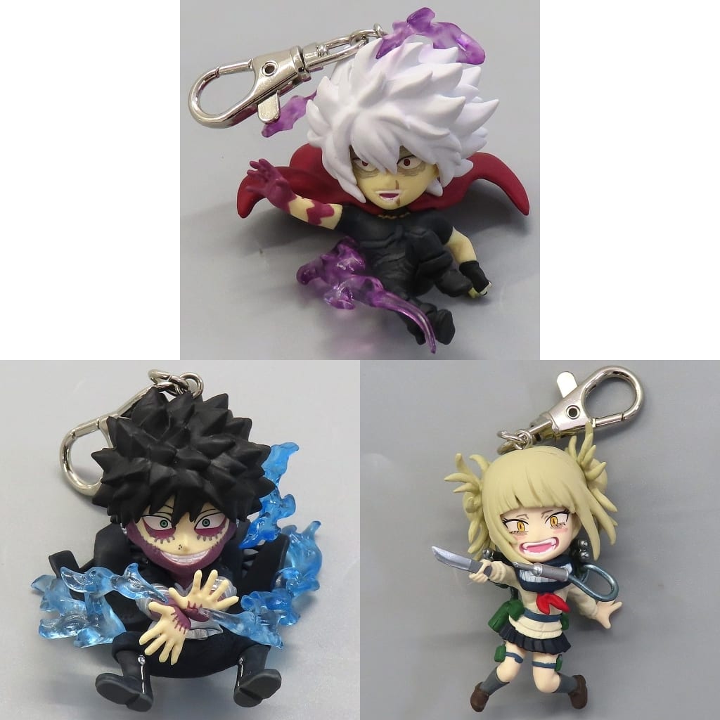 My Hero Academia Tomura Shigaraki & Others Figure Keychain Vol.4 All 3 Types Set Keychains [USED]