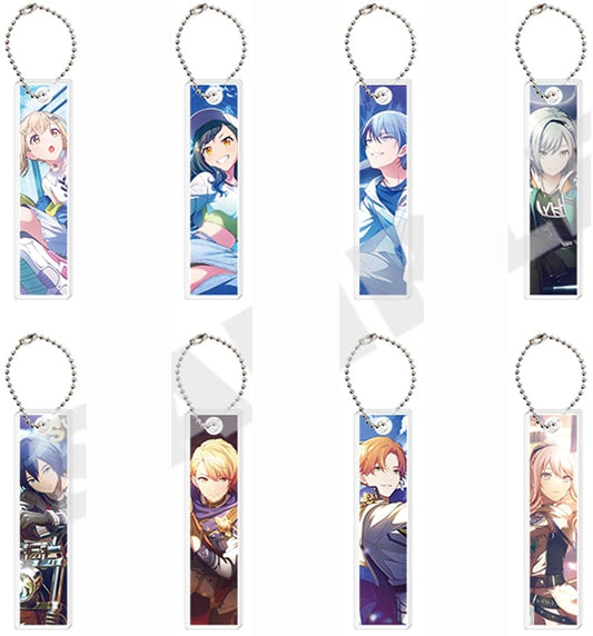Kohane Azusawa, etc. Hatsune Miku: Colorful Stage! Acrylic Stick Keychain Collection B All 8 Types Set Key Chain [USED]