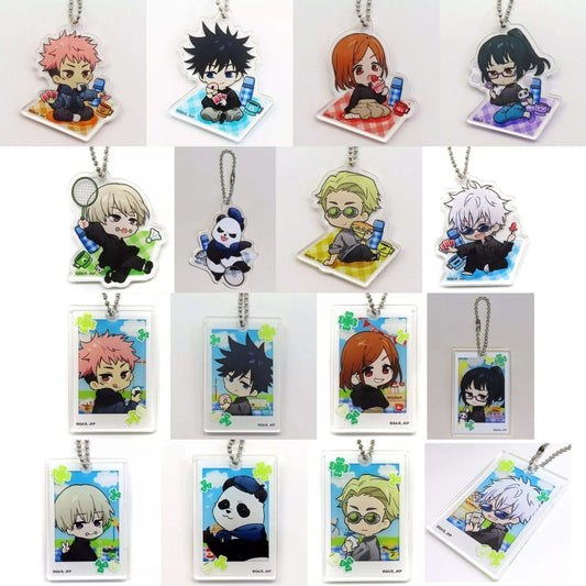 Yuji Itadori, etc. Jujutsu Kaisen Marukuji Enjoy! Picnic Acrylic Keychain Moderate luck All 16 Types Set Key Chain [USED]
