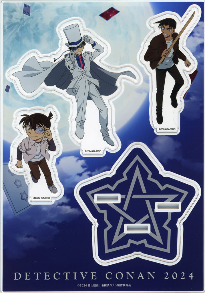 Conan Edogawa Hattori Heiji Kid the Phantom Thief Detective Conan: The Million-dollar Pentagram Acrylic Stand 7net Limited Acrylic Stand [USED]