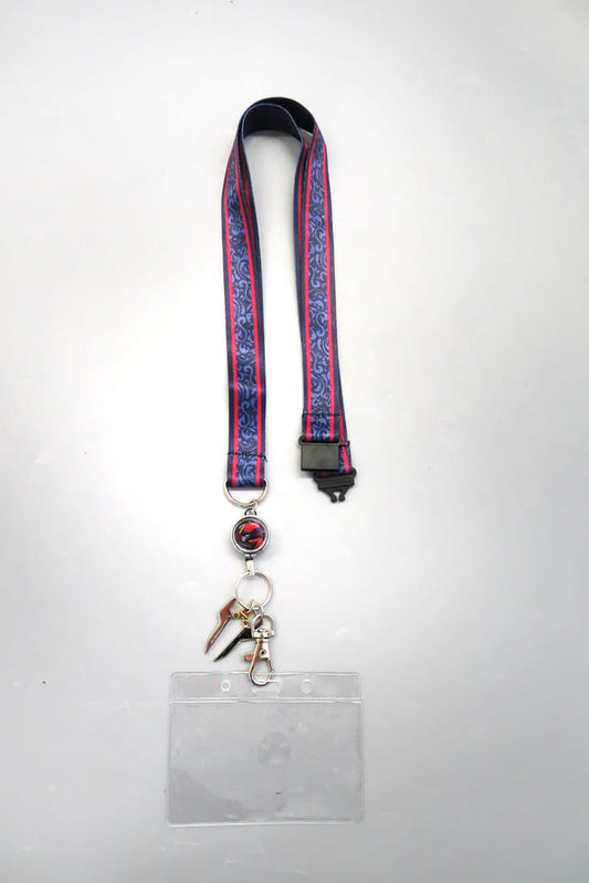 Code Geass: Roze of the Recapture Act 1 Zi-Apollo Slash Haken Reel Neck Strap Theater Limited Key Chain [USED]