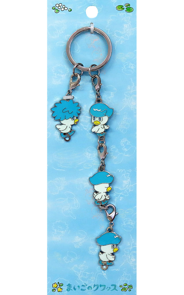Quaxly Pokemon 4-Strand Metal Charm Lost Quaxly Pokemon Center Limited Charm [USED]