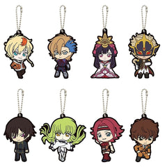 Rose, etc. Code Geass: Roze of the Recapture & Code Geass: Lelouch of The Rebellion Capsule Rubber Mascot All 8 Types Set Key Chain [USED]