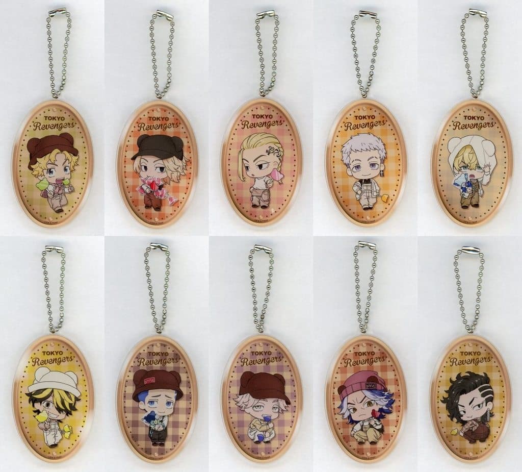 Chifuyu Matsuno, etc. Tokyo Revengers #Oshitoame with White Day Mini Chara Acrylic Keychain 3rd All 10 Types Set Key Chain [USED]