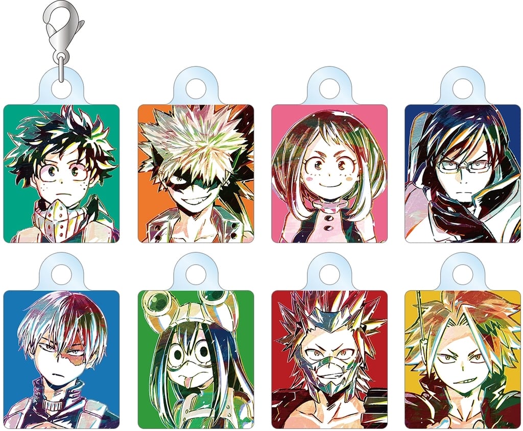 My Hero Academia Izuku Midoriya & Others Trading Ani-Art Part 1 Acrylic Charms All 8 Types Set Charm [USED]
